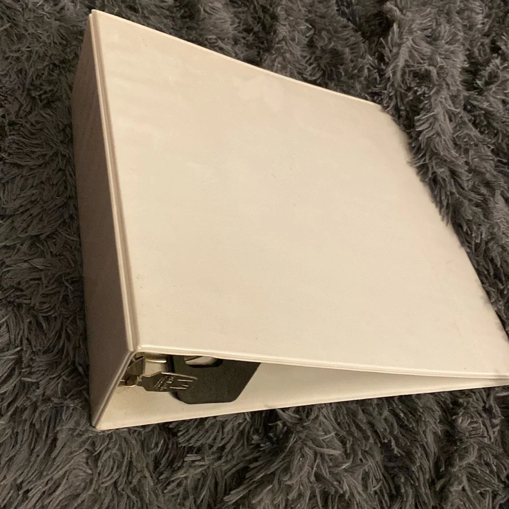 4” white binder